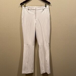 White House Black Market Cream Straight Leg Pants NWT